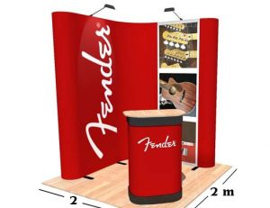  pop up stand L shape with hard case 3
