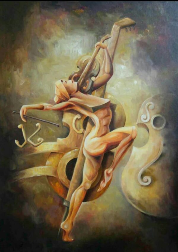 لوحة عازفة الكمان